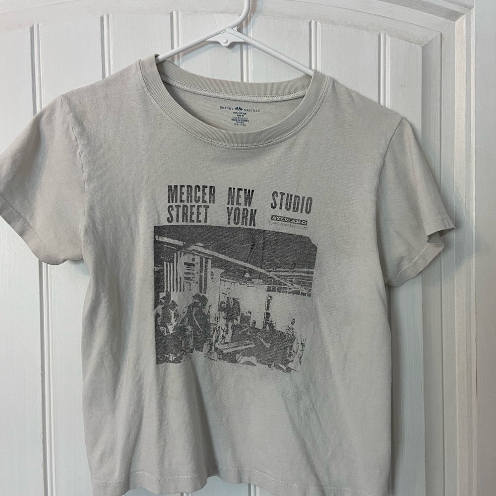 Brandy Melville cropped graphic tee